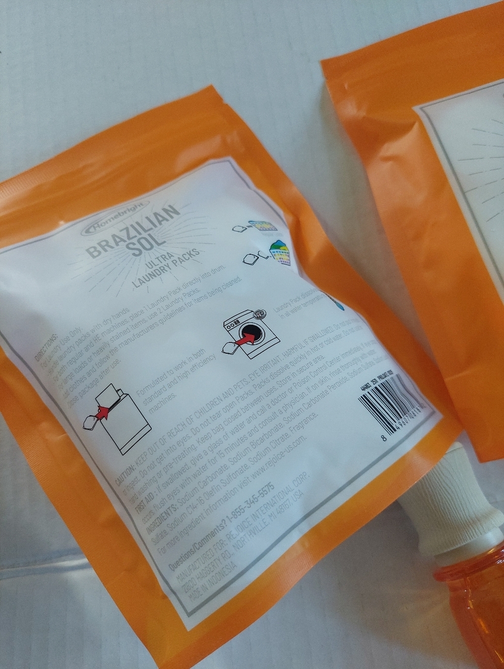 2 Packs Brizilian Sol Laundry Pods Plus Lifelines Energy Air Freshner - Picture 4 of 4